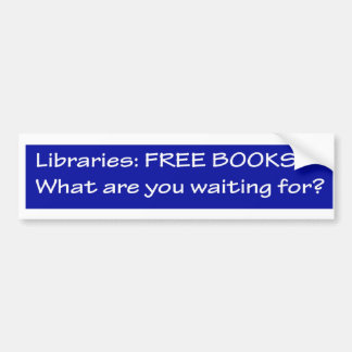 図書館: freebooks バンパーステッカー