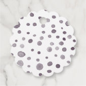 図紙吹雪水色ドットメッセージカード フェイバータグ (裏面)