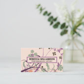 図花の背景 名刺 (スタンド正面)