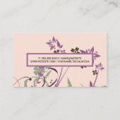 図花の背景 名刺 (裏面)