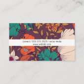 図芸術的花模様 名刺 (裏面)