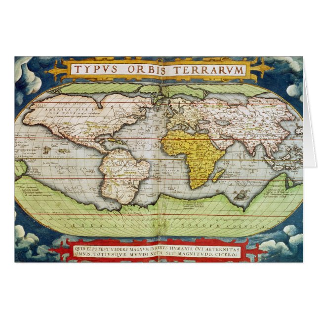 図表にするフランシス・ドレーク地図 (正面横)