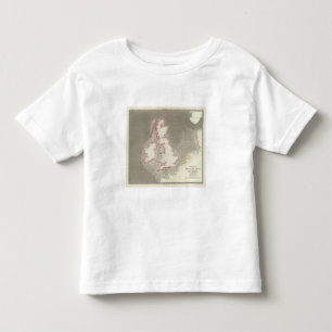 図表のイギリスの潮海 トドラーTシャツ