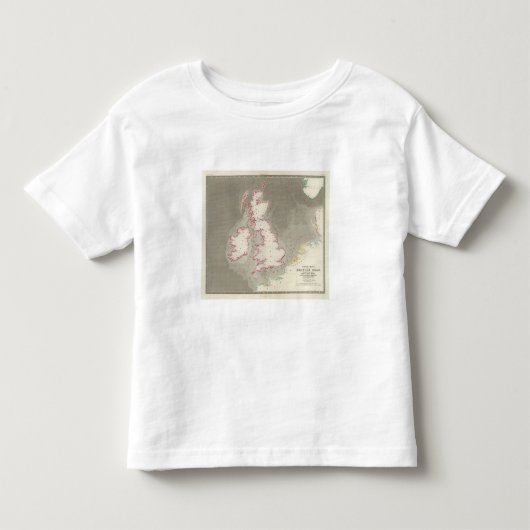 図表のイギリスの潮海 トドラーTシャツ (正面)