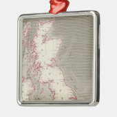 図表のイギリスの潮海 メタルオーナメント (左)