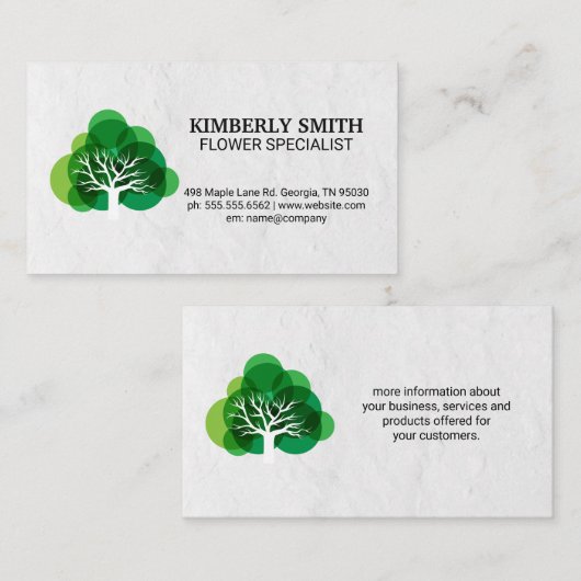 図解ツリーアイコン 名刺 (正面/裏面)