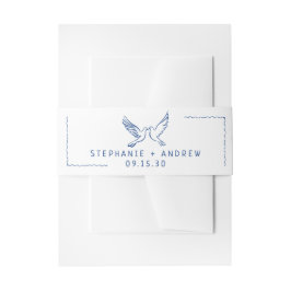 図解入りの、写真付きのお洒落結婚の 招待状ベリーバンド