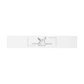 図解入りの、写真付きのお洒落結婚の 招待状ベリーバンド (フラット)