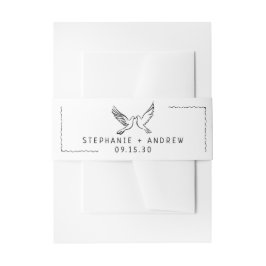 図解入りの、写真付きのお洒落結婚の 招待状ベリーバンド