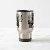 図解入りの、写真付きのでアートな花のパンダ旅行か通勤者のマグ トラベルマグ (中央)