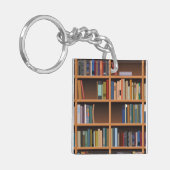 図解入りの、写真付きので高い本だな キーホルダー (正面左)