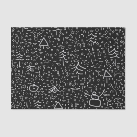 図解入りの、写真付きのなクリスマスパターン 薄葉紙 (正面)