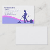 図解入りの、写真付きのなクリーニングの名刺 名刺 (正面/裏面)