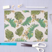 図解入りの、写真付きのなジャングルはパターンを去ります 薄葉紙 (クラフト)