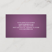 図解入りの、写真付きのなパン屋の名刺のブロンドのスタイル 名刺 (裏面)