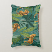 図解入りの、写真付きのなヒョウのデザイン アクセントクッション (正面(垂直))