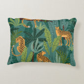 図解入りの、写真付きのなヒョウのデザイン アクセントクッション (裏面)