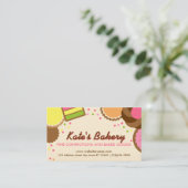 図解入りの、写真付きのなベーカリーの名刺 名刺 (スタンド正面)