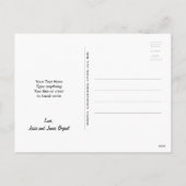 図解入りの、写真付きのなマツ円錐形のクリスマスの休日の郵便はがき シーズンポストカード (裏面)