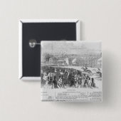 「図解入りの、写真付きのなロンドンからのWarwickの競争、 缶バッジ (正面&裏面)