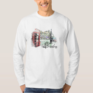図解入りの、写真付きのなロンドン Tシャツ