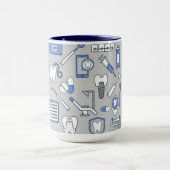 図解入りの、写真付きのな歯科医の記号 マグカップ (中央)