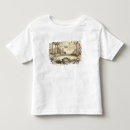 「図解入りの、写真付きのな」中国から、工夫するカメの卵 トドラーTシャツ (正面)