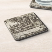 「図解入りの、写真付きのなAthan著」中国からの石造りのヘビ、 コースター (左側)