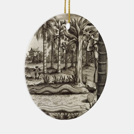 「図解入りの、写真付きのなAthan著」中国からの石造りのヘビ、 セラミックオーナメント (右)