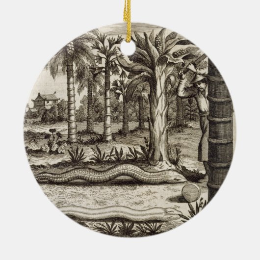 「図解入りの、写真付きのなAthan著」中国からの石造りのヘビ、 セラミックオーナメント (裏面)