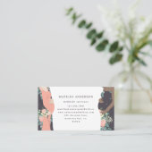 図解入りの、写真付きのなprgenantお母さんのカラフル + 花の助産婦 名刺 (スタンド正面)