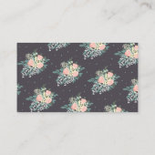 図解入りの、写真付きのなprgenantお母さんのカラフル + 花の助産婦 名刺 (裏面)