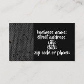 図解入りの、写真付きののブラックマンバ、芸術のプリント、 名刺 (裏面)