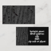 図解入りの、写真付きののブラックマンバ、芸術のプリント、 名刺 (正面/裏面)