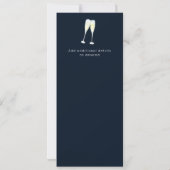 図解入りの、写真付きのの結婚ケーキメニュー 招待状 (裏面)