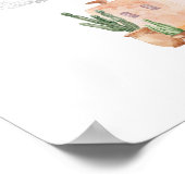 図解入りの、写真付きのの結婚日程の歓迎 ポスター (角)