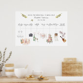 図解入りの、写真付きのの結婚日程の歓迎 ポスター (キッチン)