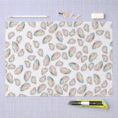 図解入りの、写真付きのオイスターティッシュペーパー – フルカラー 薄葉紙 (クラフト)