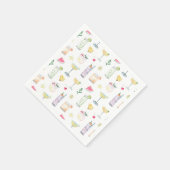 図解入りの、写真付きのカクテルアワー結婚サマーズナプキン スタンダードカクテルナプキン (角)