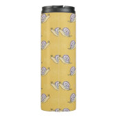 図解入りの、写真付きのカタツムリと渦巻き模様 タンブラー (裏面)