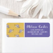 図解入りの、写真付きのカタツムリと渦巻き模様 ラベル (インサイチュ)