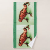 図解入りの、写真付きのカラフル風呂 – カエル バスタオル (バスタオル)