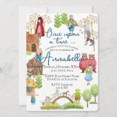 図解入りの、写真付きのクラシックフォーク&フェアリー・テイルズ子供へ 招待状 (正面)