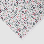 図解入りの、写真付きのクリスマスの切手 薄葉紙 (詳細)