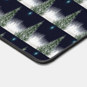 図解入りの、写真付きのクリスマスツリーパターンホリデーデザイン デスクマット (コーナー)