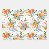 図解入りの、写真付きのクリスマスミュート色のラッピング紙 ラッピングペーパーシート (正面3)