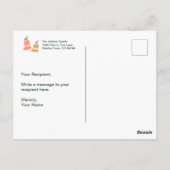 図解入りの、写真付きのクリスマス飾り葉書 ポストカード (裏面)