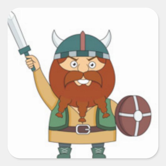 図解入りの、写真付きのバイキング スクエアシール (正面)