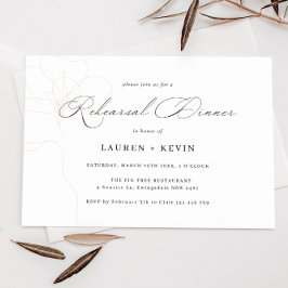 図解入りの、写真付きのバラリハーサルディナー招待状