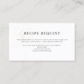 図解入りの、写真付きのバラレシピ要求カード 名刺 (正面)